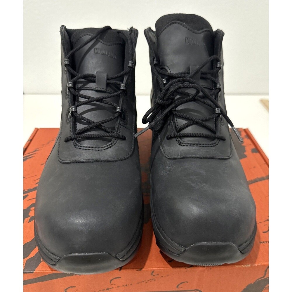Worx by Red Wing 6" Composite Toe Safety Boots 5417 Slip Resistant Black Mens 14
